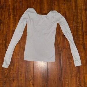 Free People Grey Backless Long Sleeve Top - Size small, Worn Once